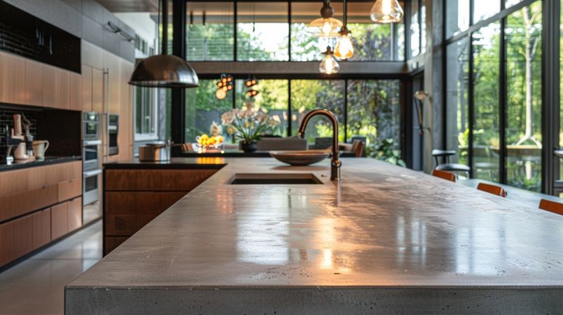 Cement Countertop Installation in Napa, CA