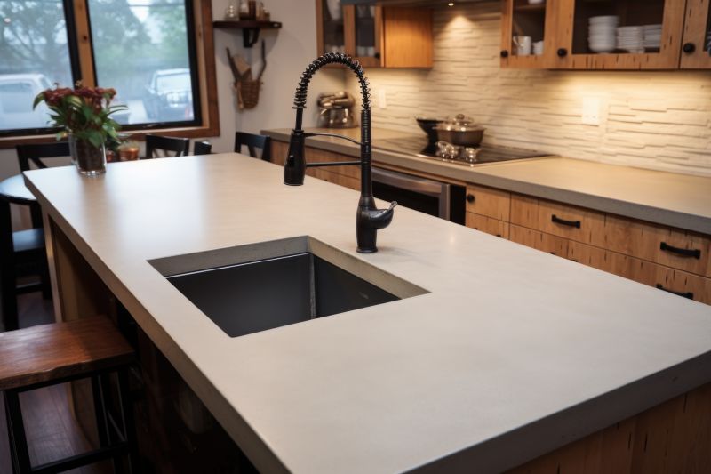 Cement Countertop Pouring in Marin County, CA