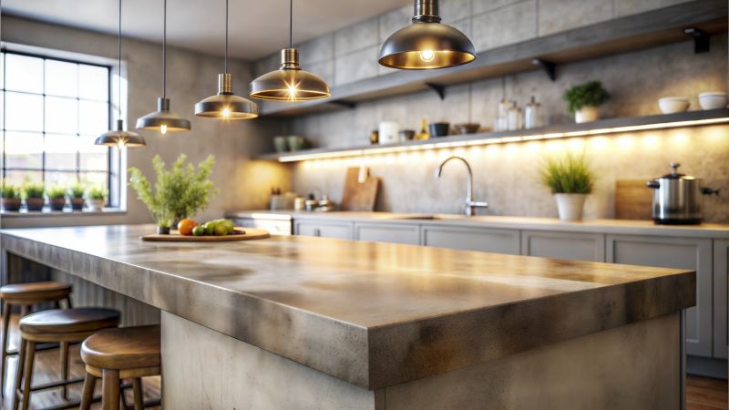 Concrete Counter Installation in Marin County, CA