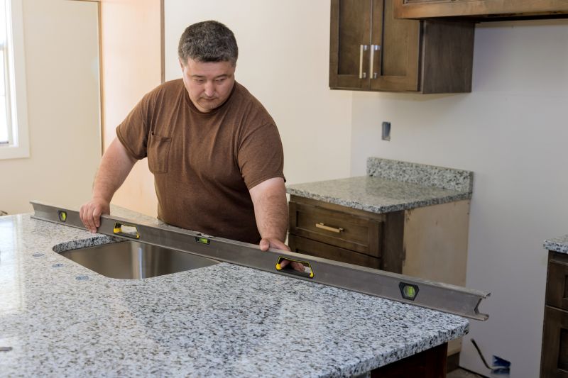 Granite Slab Installation in Lake County, IL